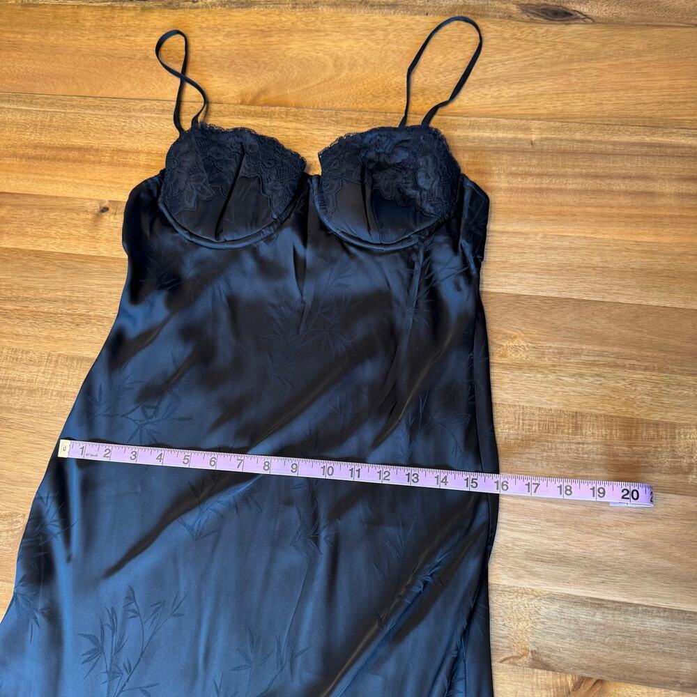 Rumored Negroni Black Lace Midi Slip Dress Fairy Grunge Witchy Y2K Size Medium - Picture 14 of 16